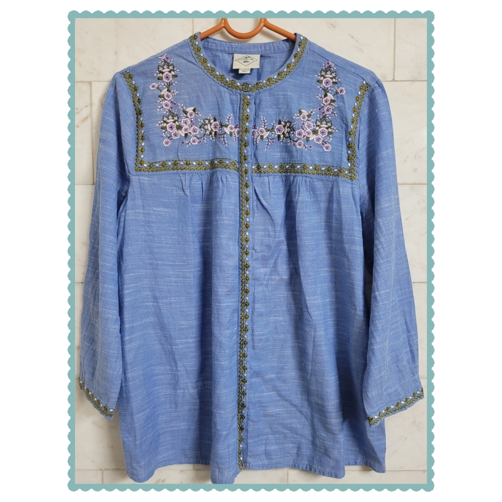 Embroidered Top - Picture 1 of 12
